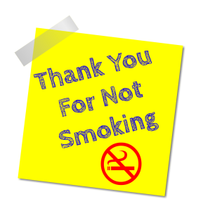 Grazas por non fumar